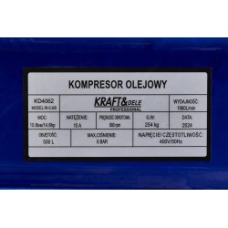 Kompresor Olejowy 500L / 3 tłoki / 400V KD4062