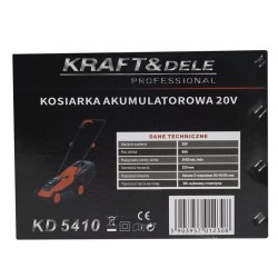 Kosiarka akumulatorowa 20V 6Ah 30L KD5410
