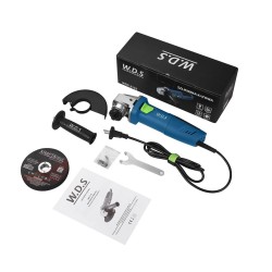 Szlifierka kątowa 125mm 1500W + zestaw 10 tarcz WDS2135