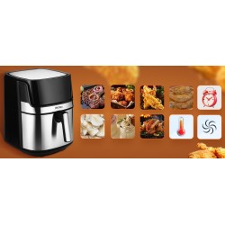 AIRFRYER FRYTKOWNICA BEZTŁUSZCZOWA 8L KRAFT&DELE KD4101 1850W