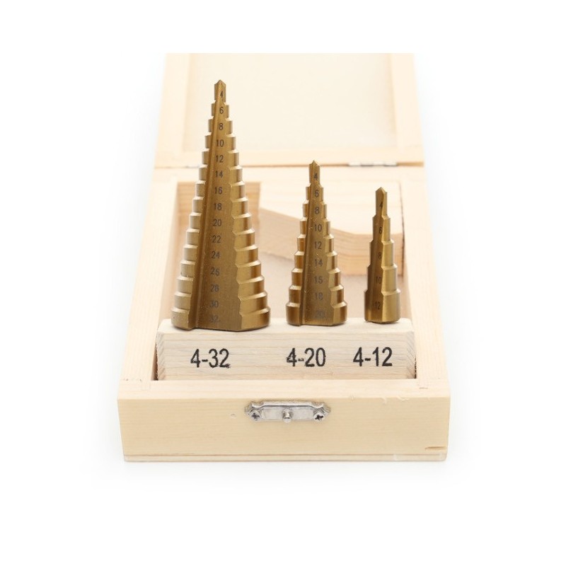 Wiertła stopniowe 4-32mm 3szt. KD10244