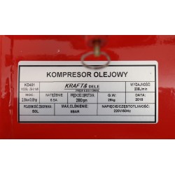 Kompresor olejowy 50L KD401
