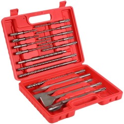 ZESTAW WIERTEŁ I DŁUT 17 ELEMENTÓW SDS+ KD10068