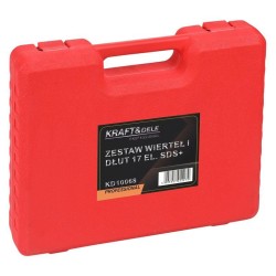 ZESTAW WIERTEŁ I DŁUT 17 ELEMENTÓW SDS+ KD10068