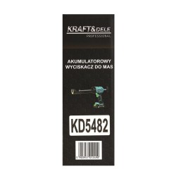 Akumulatorowy wyciskacz do masy 21V 2500mAh KD5482