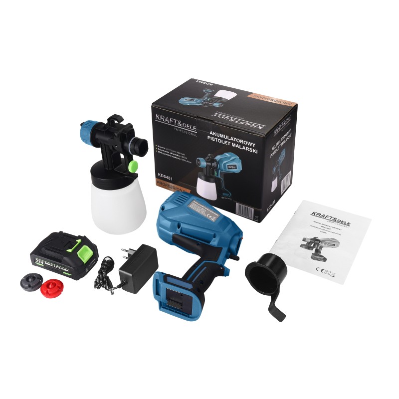 Akumulatorowy pistolet natryskowy 21V 2000mAh KD5481