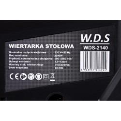 Wiertarka stołowa 2000W 13mm wyświetlacz WDS2140