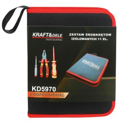 ZESTAW NARZĘDZI IZOLOWANYCH 11 ELEMENTÓW KD5970