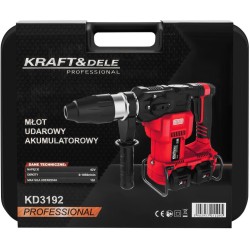 Młot udarowy akumulatorowy 42V 10J BEZSZCZOTKOWY 2 x 4Ah KD3192