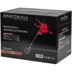 MIESZADŁO AKUMULATOROWE 21V M14 140mm BEZSZCZOTKOWE 2 x 4Ah KD3194