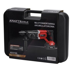 Młot udarowy akumulatorowy 21V 4,5J BEZSZCZOTKOWY 2 x 4Ah KD3195