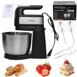 Mikser kuchenny ręczny z misą 1000W 4,5L KD4141