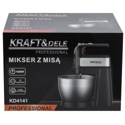 Mikser kuchenny ręczny z misą 1000W 4,5L KD4141
