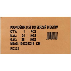 Podnośnik skrzyni biegów 500kg KD322