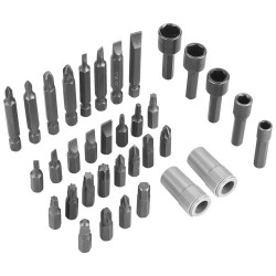 Zestaw wierteł, bitów, nasadek 57 el. KD11272