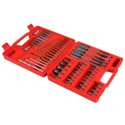 Zestaw wierteł, bitów, nasadek 57 el. KD11272