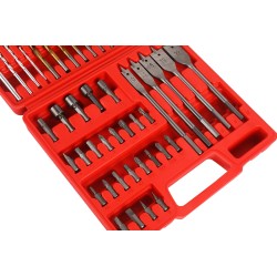 Zestaw wierteł, bitów, nasadek 57 el. KD11272