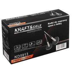Kołki do naprawy opon z łatką 6mm 10 sztuk KD5913