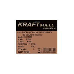 PRZECINARKA DO GLAZURY 1650MM + TORBA KD11960