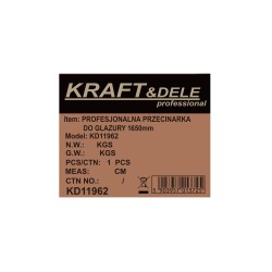PRZECINARKA DO GLAZURY 1650MM + TORBA KD11962