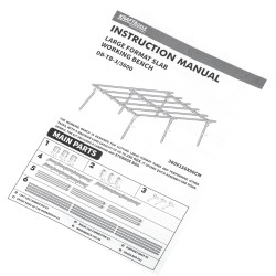 Stół glazurniczy do dużych formatów 360x150x80cm KD11983