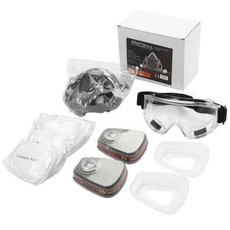OKULARY + MASKA Z FILTREM KD10032