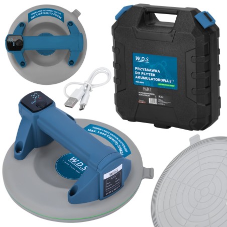 Przyssawka akumulatorowa 200mm 200kg USB-C WDS2691