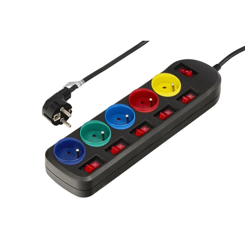 PRZEDŁUŻACZ 5M 5 GNIAZD KD4002-CZ