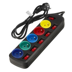 PRZEDŁUŻACZ 5M 5 GNIAZD KD4002-CZ