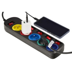 PRZEDŁUŻACZ 5M 5 GNIAZD KD4002-CZ