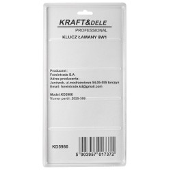 Klucz łamany 8w1 KD5986