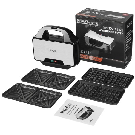 Opiekacz elektryczny z wymiennymi wkładami 1500W KD4133