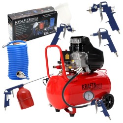 KOMPRESOR 50L + ZESTAW PNEUMATYCZNY KD401 K3