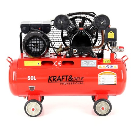 Kompresor olejowy 50L 2,8kW / 8bar 2 Tłoki KD403