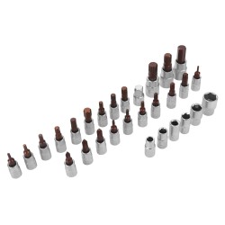 KLUCZ DYNAMOMETRYCZNY 1/4" 5–25Nm ZESTAW 32el. KD11394