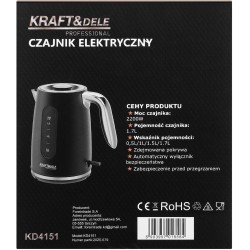 Czajnik Elektryczny 2200W 1,7L KD4151