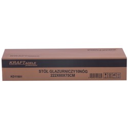 Stół glazurniczy 10 nóg 222x60x75cm KD11981