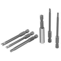 Zestaw bitów długich udarowych do wkrętarki 75mm + uchwyt 50el. KD11865