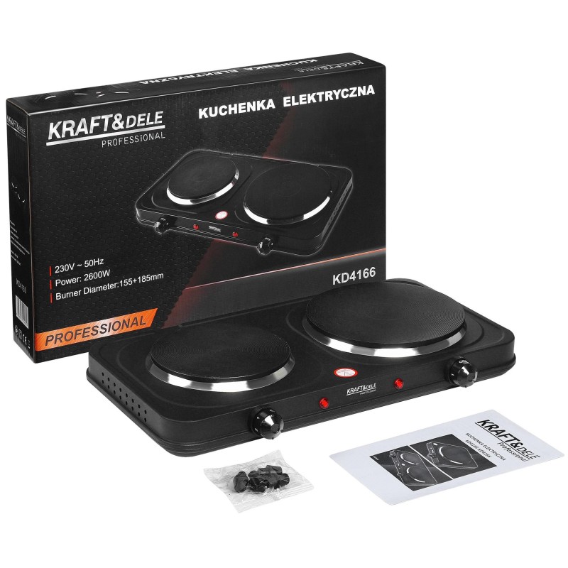 Kuchenka elektryczna 2600W 155+185mm KD4166