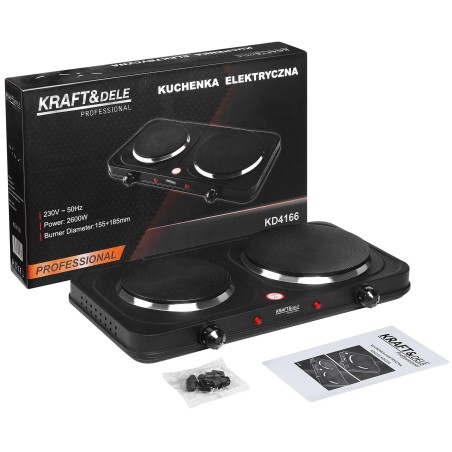 Kuchenka elektryczna 2600W 155+185mm KD4166