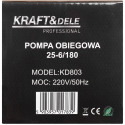 POMPA OBIEGOWA Z PANELEM 25-60/180 KD803