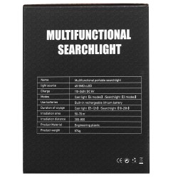 Latarka LED akumulatorowa Powerbank KD1249