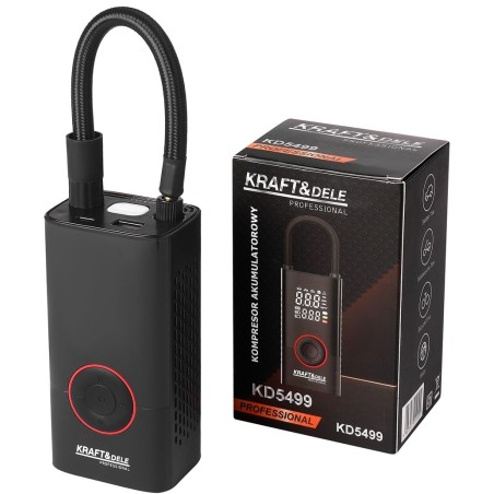 KOMPRESOR AKUMULATOROWY + LATARKA 85W 4000mAh KD5499