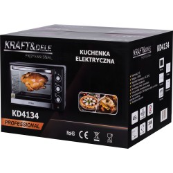 KUCHENKA ELEKTRYCZNA 45L 2000W FUNKCJA ROŻNA+AKCESORIA KD4134