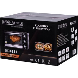 KUCHENKA ELEKTRYCZNA 30L 1650W FUNKCJA ROŻNA+AKCESORIA KD4111