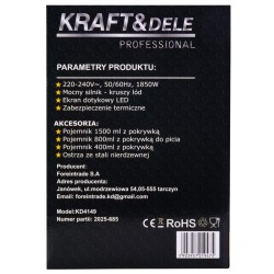 Blender Kielichowy 1500ml + 800ml + 400ml 1850W KD4149