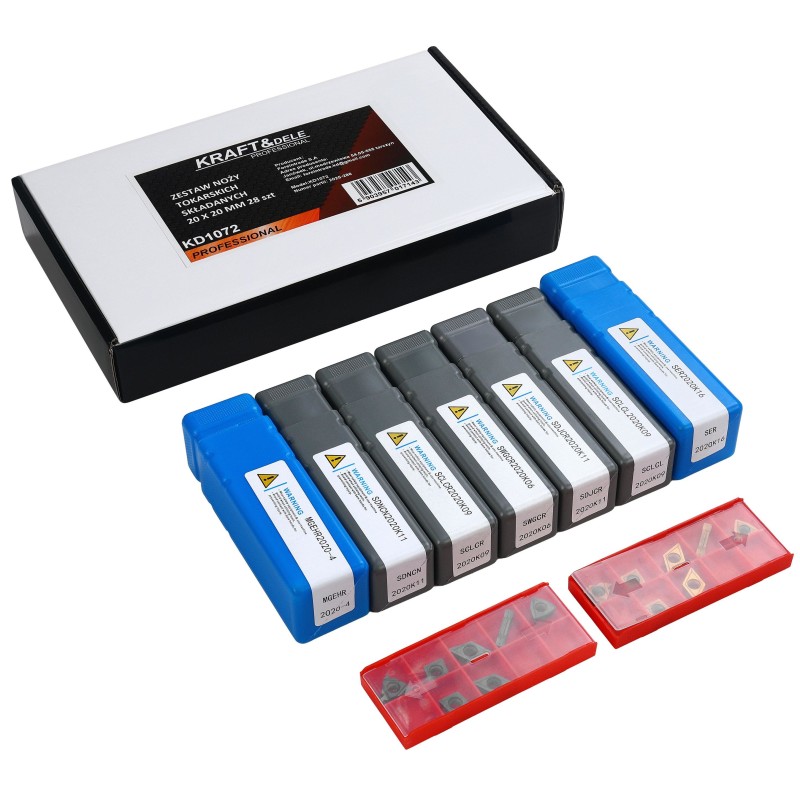 ZESTAW NOŻY TOKARSKICH 28EL. KD1072