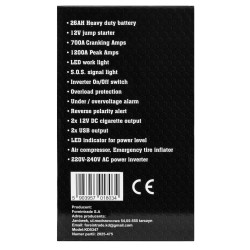 JUMP-STARTER 1200/700A 26Ah 12V INWERTER KD5347