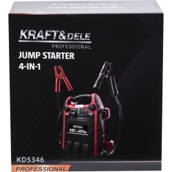 JUMP-STARTER 4w1 1200/600A 22Ah 12V + OŚWIETLENIE + KOMPRESOR KD5346