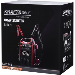 JUMP-STARTER 4w1 1200/600A 22Ah 12V + OŚWIETLENIE + KOMPRESOR KD5346